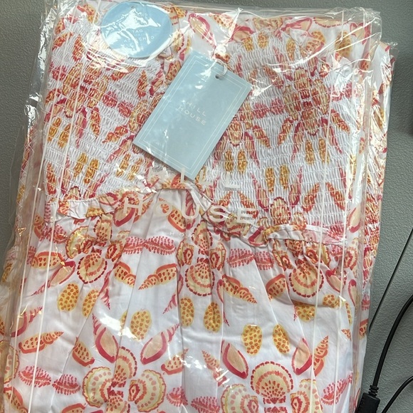 NWT Hill House Sydney Nap Dress - Orange Shell - Mosaic Cotton - Picture 7 of 7